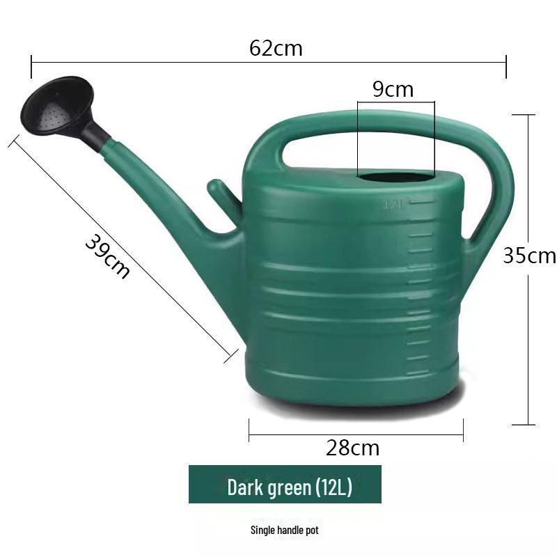 Classic Single-Handle Large Capacity Watering Pot for Gardening, Available In 3L, 5L, 8L, 10L, and 12L Capacities