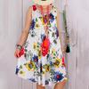 Summer New Loose Print Sleeveless Women's Dress