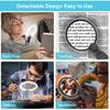 Magnifying Glass with Light for Reading: 5X Hands Free Magnifying Glass Magnifier with Light and Stand 24 Ultra-Bright LED Flexible Gooseneck