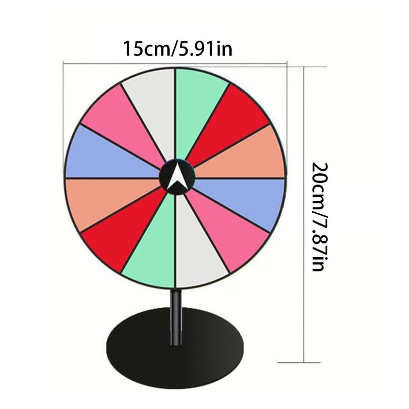 Tabletop Prize Turntable Erasable Reusable Fortune Wheel Fortune Party Turn Plate Wheel Prize Spinnings Game Enduring