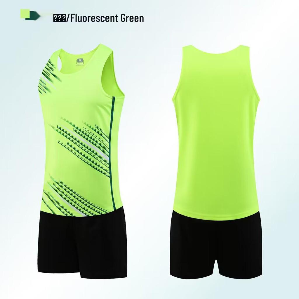 Abbigliamento da Corsa per Competizioni Sportive: Set di allenamento di atletica leggera per uomo e donna e pettorine per la maratona