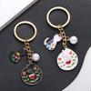 Cartoon Drip Oil Kitten Hollow Ring Jewelry Pendant Earring Keychain Accessory