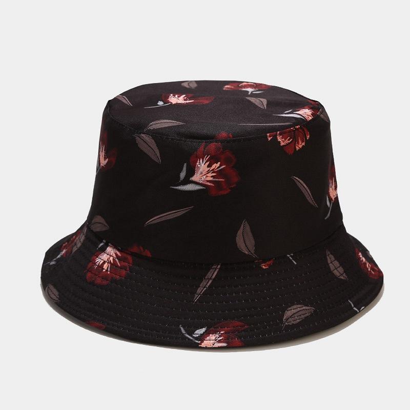 fashion plant printing pattern fisherman hat spring and summer outdoor sun protection fisherman cap unises fishing caps