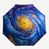 1pc Cosmic Spiral Automatic Umbrella - Automatic Opening And Closing, Sturdy Iron Frame, Portable Folding Design Yy251018178