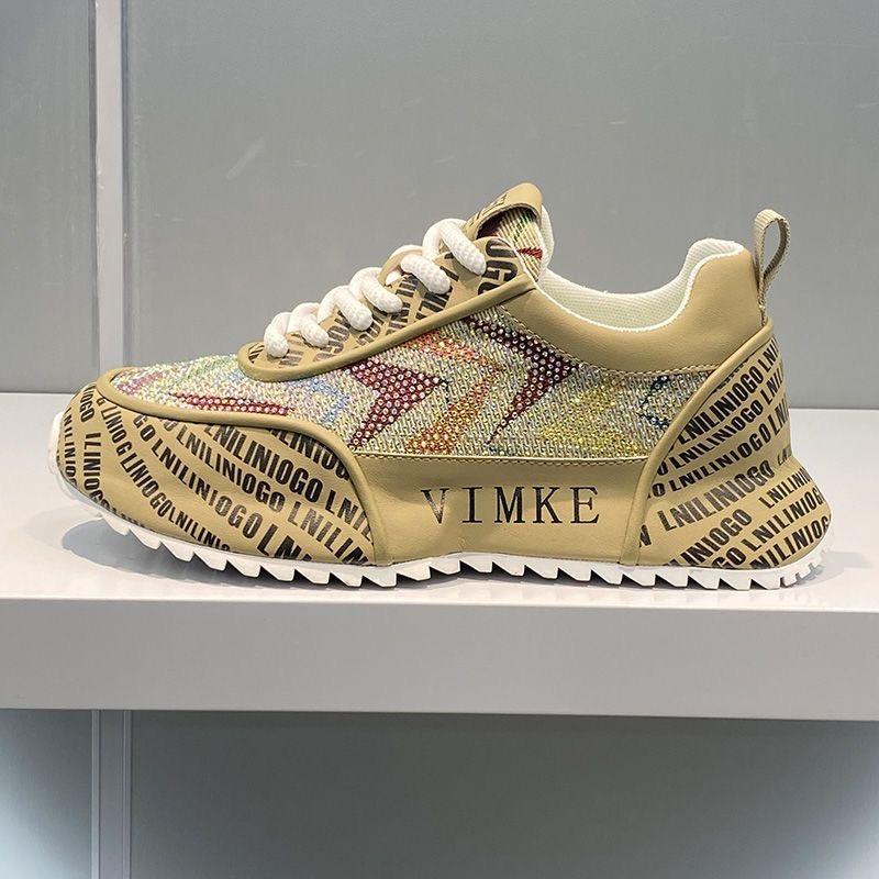 

New Men White Blue Rhinestone Pattern All Match Brand Shoes Causal Flats Loafers Sports Walking Sneakers Zapatos Hombre 43 хакі