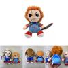 Entzückende Chucky Plüschpuppe Kürbisdesign für Halloween Kreative Dekoration und Geschenke