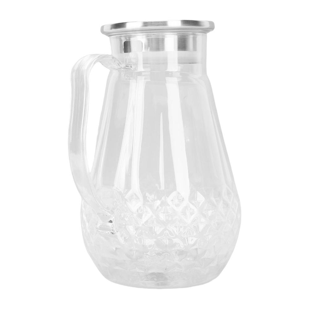 With Handle Clear Beverage Pitcher 1500ml Heat Proof Water Jug Household Use