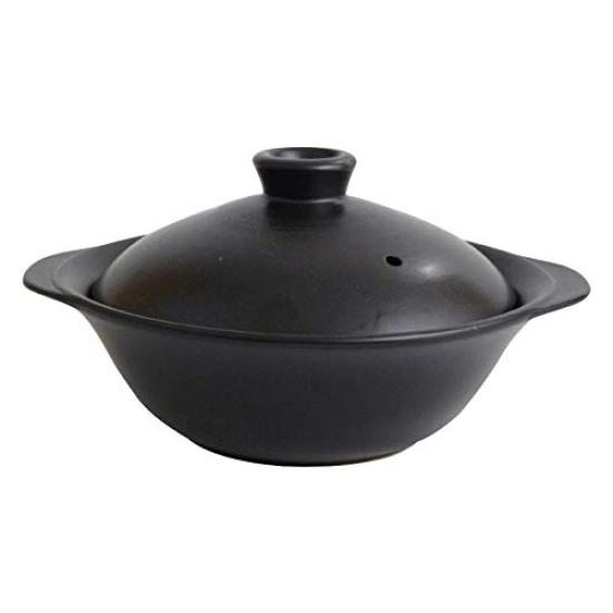 Maebata Stew Pot 52431 Heat-Resistant (Black Glaze)