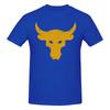 Brahma Bull The Rock Project Gym Smooth Tshirt Niche Personality Solid Colors Short Sleeve