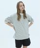 Leikeuseutyudio Mono Stripe Oversized Long Sleeve T-Shirt - Ivory