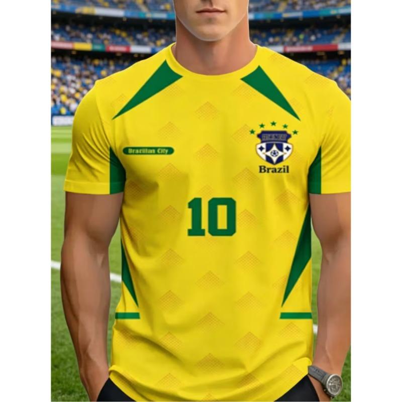 Men's Fashion 3D Printed Men's T-Shirt Round Neck Short Sleeve Trendy Street Wear