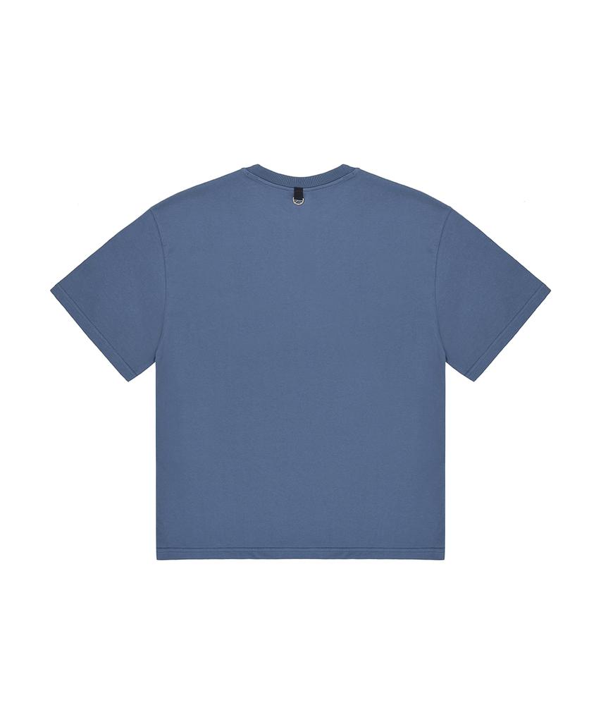 Opeunyadeu(Owai) Vanish Typo Logo T-Vintage Blue