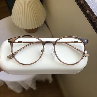 Occhiali da tè ultraleggeri con protezione dalla luce blu per donne miopi con montature in stile coreano per un viso più piccolo