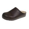 Korean version thick soled and plush warm half drag women's shoes 2026 autumn and winter new item Baotou casual plush Boken shoe