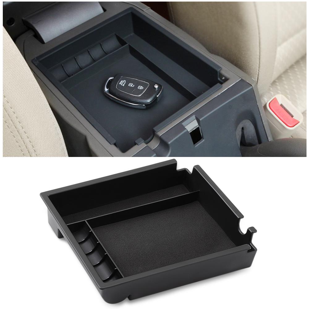 Hyundai Santa Fe Center Console Armrest Synthetic Leather Cover Gray For 07-12