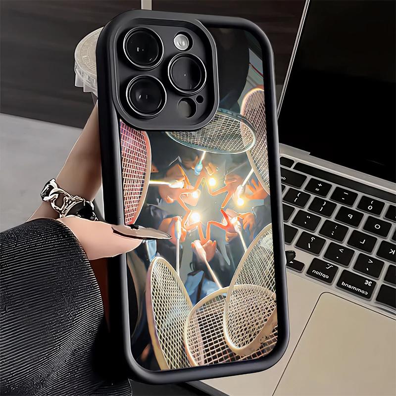 Phone Case for iPhone 17 Air 16E 15 16 Pro Max Badminton Sport Cover 14 Plus 13 12 Mini Soft Shell Silicone Fundas