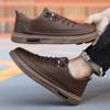 2025 New Men's Business Leather Shoes Lightweight Wear-resistant Soft Soled Mens Casual Boards Shoes Fashion Breathable Sneakers