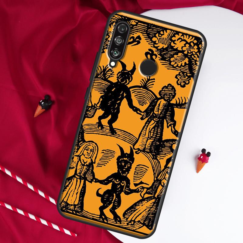 Witches Circle Dance For Huawei Nova Y61 Y70 Y90 Y60 Y72 Y91 12s 12i 11i 7i 8i 9 10 SE P60 Pro P30 P40 Lite Case