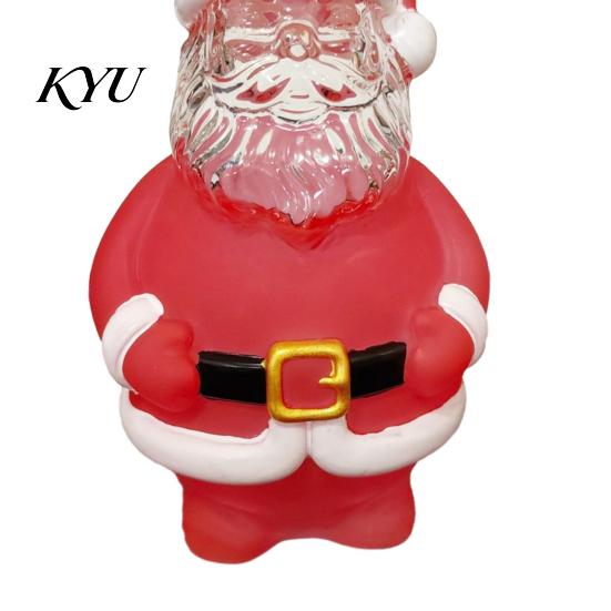 Unique Christmas Gift for Men Santa Claus Whiskey Decanter Liquor Storage, 320ml Glass Wine Ornament Spirits Bottle, Decorative Holiday Container Home