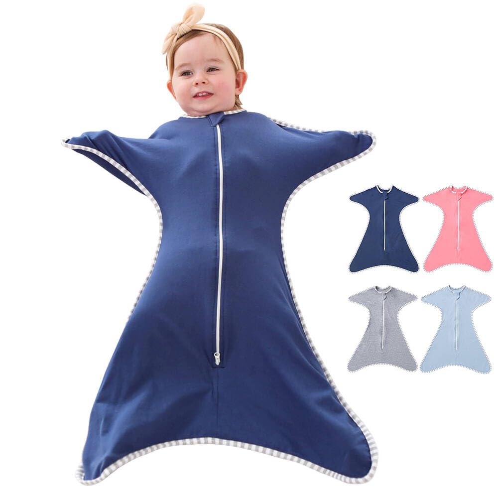 

HEARTST Ночной плач новорожденного ребенка Сон на молнии Новорожденный ребенок Подарок для ребенка Идеально подходит для младенцев Месяцы Пеленание, Пеленание, Пеленание, Профилактика, Сумка, Двусторонняя тёмно-синий