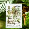 40 Sheets/bag Stickers PET Retro Illustration Girl Plant Character Sticker for Manual Splicing Materials Pack DIY Decoration