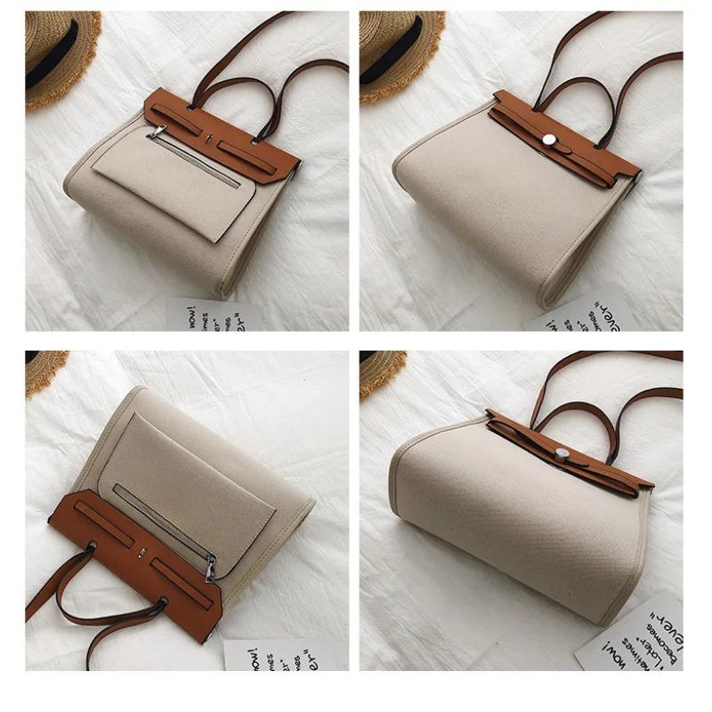 Moda Donna Piccole Borse a Tracolla in Tela Borse a Mano da Donna di Alta Qualità Borse a Spalla Lusso Designer Ladies Tote Borsa a Tracolla