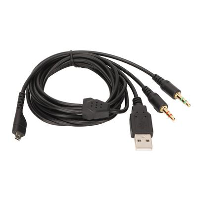 Kabel do słuchawek 3 w 1 Wtyczki Zamienne Przewód do zestawu słuchawkowego dla graczy z podświetleniem dla Steelseries Arctis 3 5