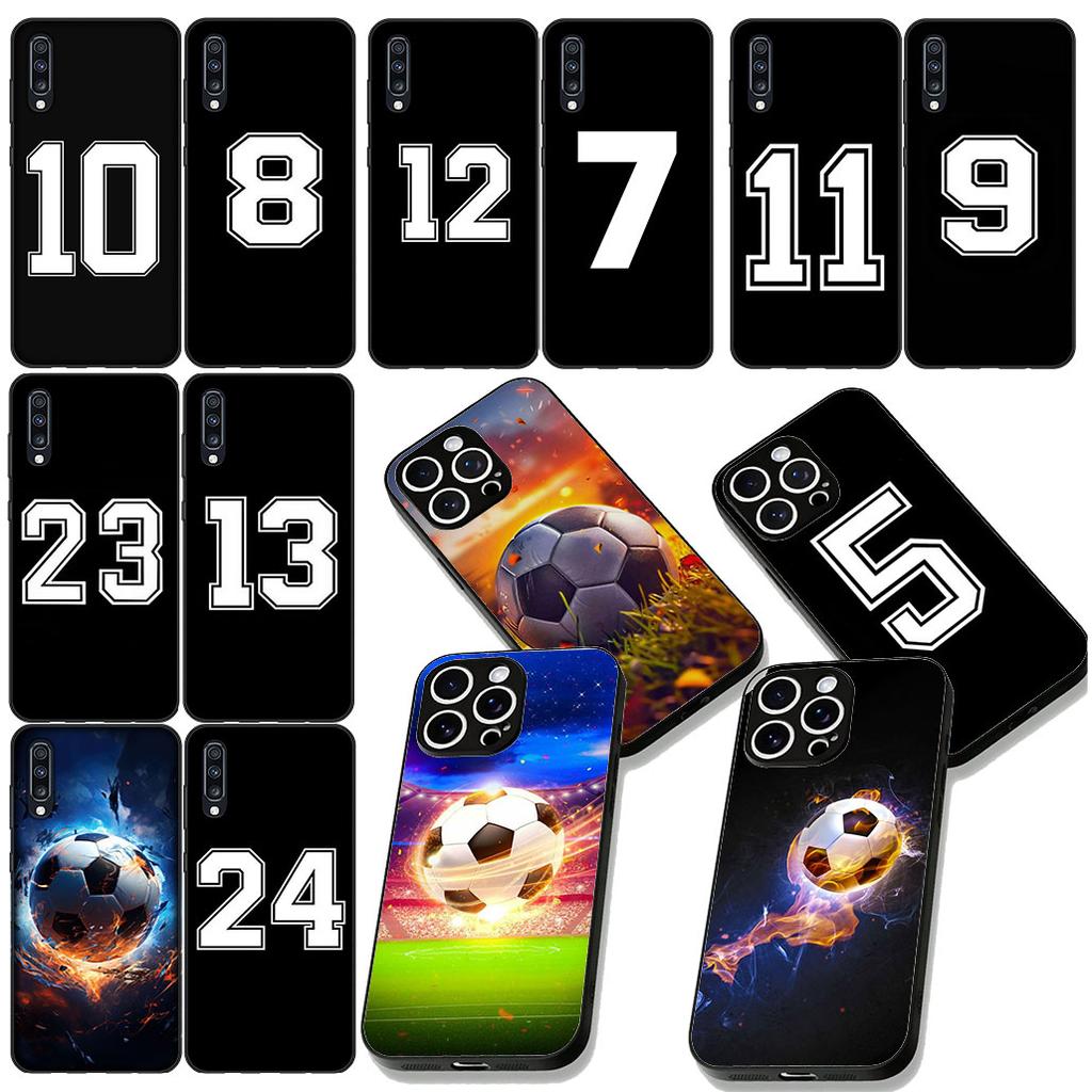Number Football Basketball Lucky 7 8 10 23 Phone Case for Samsung Galaxy S22 S21 S20 FE Ultra Plus A35 A36 A37 A33 A34 A04 A71