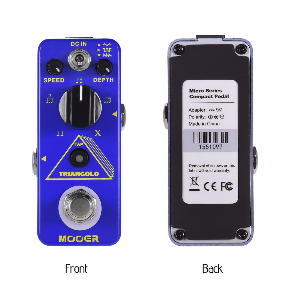 Mooer Triangolo Digital Tremolo Pedál pro elektrickou kytaru Efektový pedál True Bypass Micro Series Compact