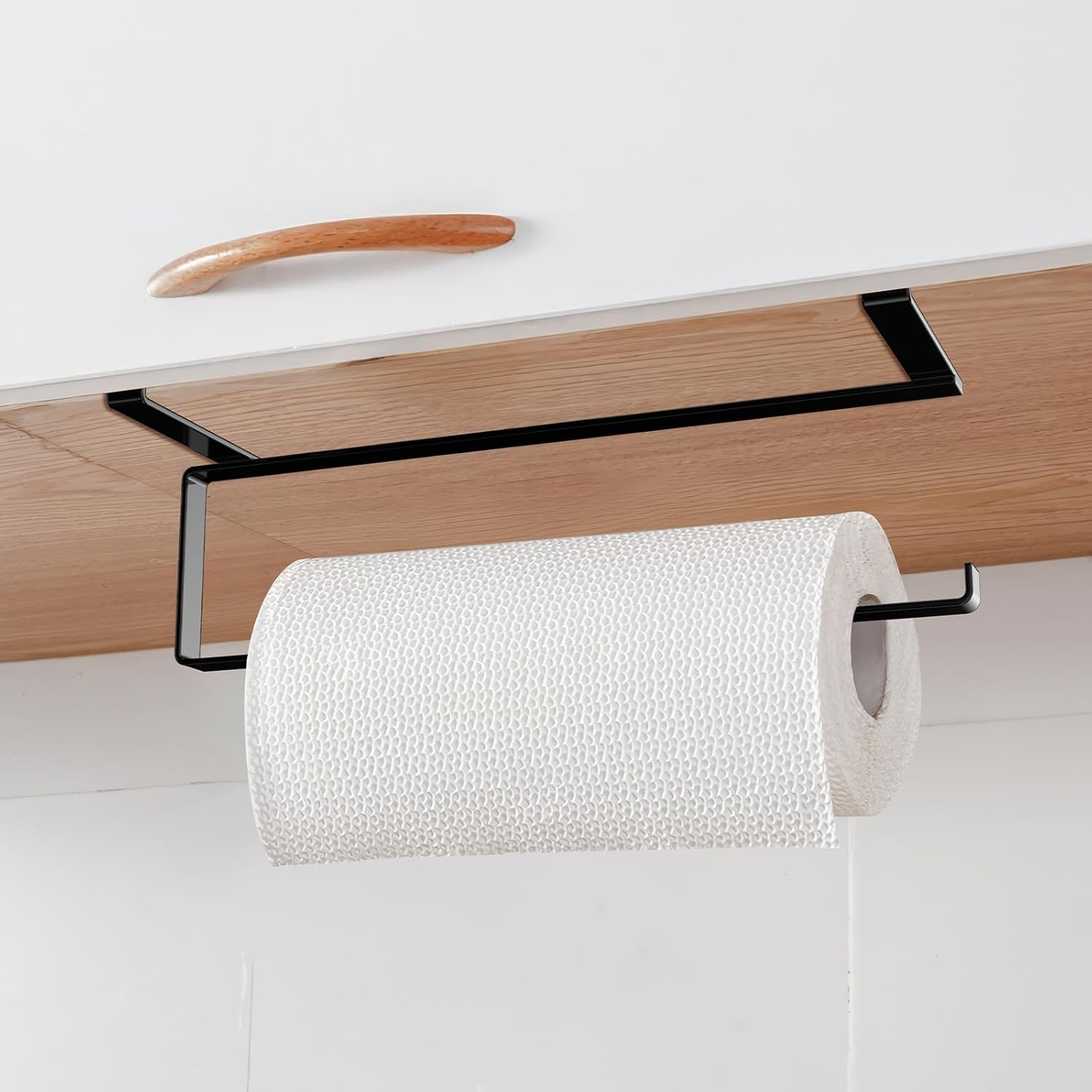 Ciieeo Roll Metal Stand Cabinet Drawer Cabinet Paper Towel Holder Kitchen Towel Holder Kitchen Towel Rack Kitchen Paper Holder Plastic Shelf
