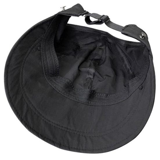 Sun Hat Adjustable Back Buckle Extended Brim Hollow Top Design Ponytail Hat Summer Outdoor Activities Sun Protection Hat
