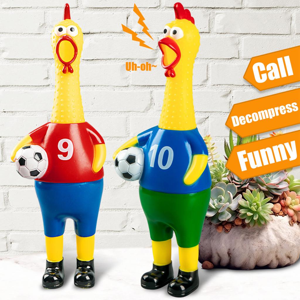 Creative Prank Football Squeaky Chicken Internet-Famous Chicken Funny Gift Squeaky Toy Prank Toy