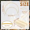 10pcs Metal Floral Hoop 25cm Moon Shape Flower Centerpiece Metal Hoop Ramadan Decor Flower Hoop for Wedding Dream Catcher