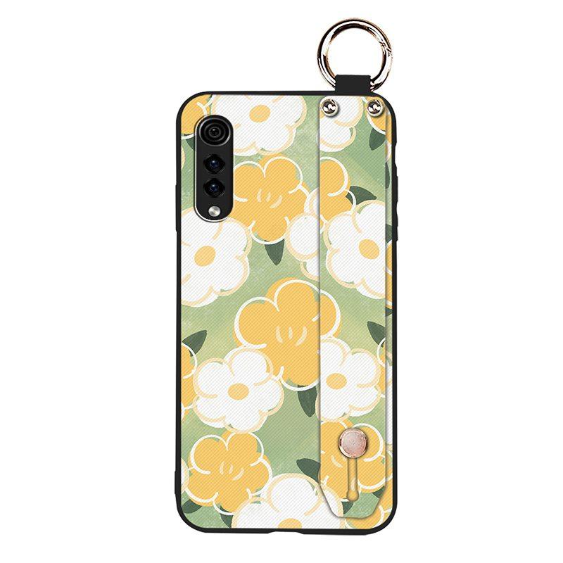 Wrist Strap Flower Phone Case For LG Velvet 4G/5G Shockproof Waterproof Soft Case Fashion Design Anti-dust Kickstand