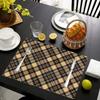 4 PCS American Country Style Retro Placemats Kitchen Restaurant Waterproof Anti Slip Tableware Mats