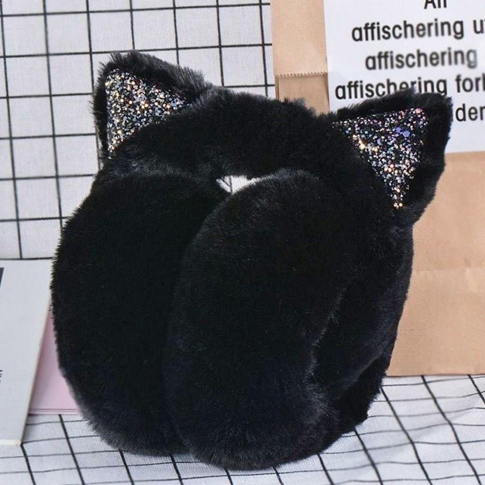 Muffs Lovely Folding Frostproof Soft Plush Cartoon Earmuffs Warm Headband Ear Protectors Earflaps