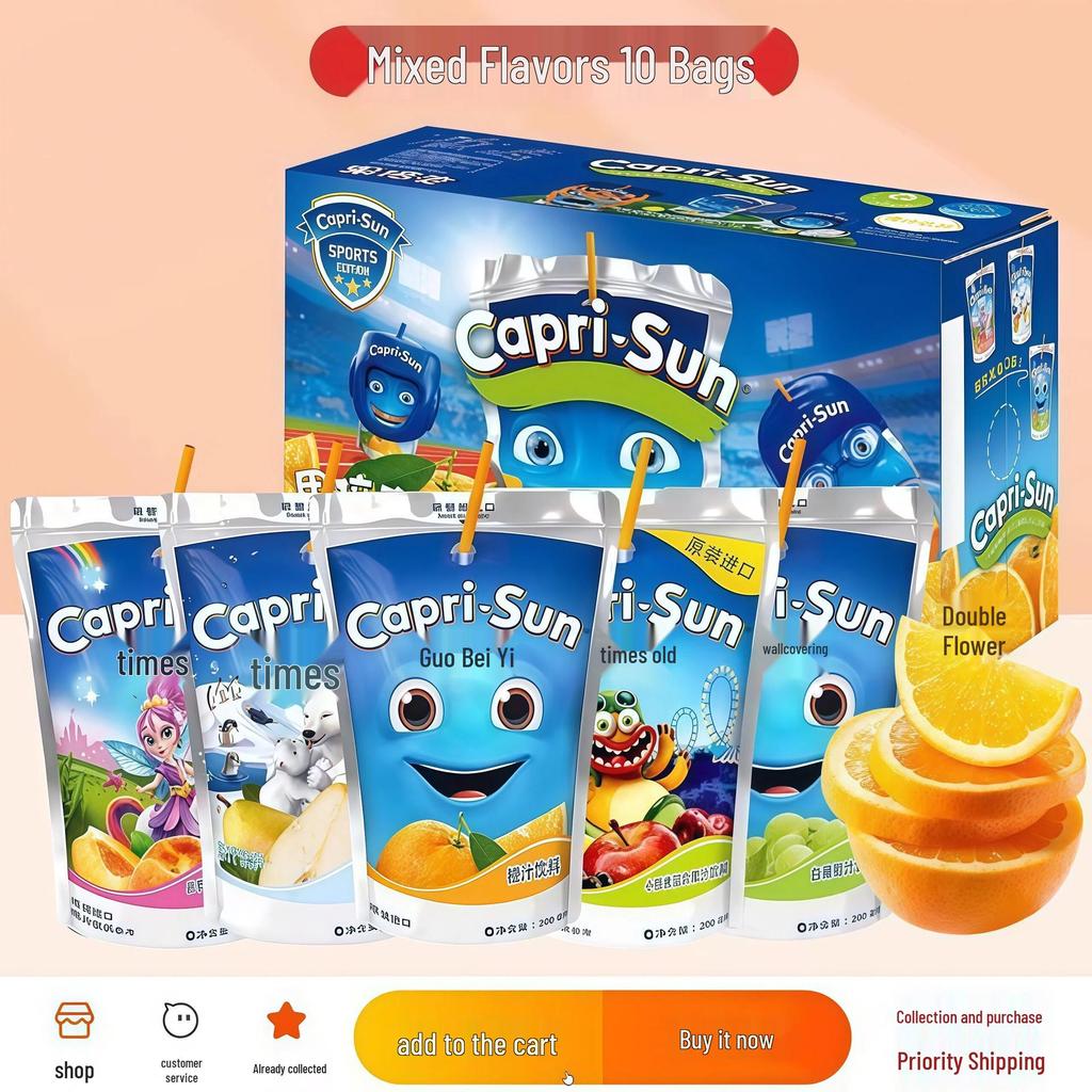 Imported Fruity Goodness: Little Monster Natural Freshly Squeezed 200ml Grape, Pear & Orange Juice for Kids