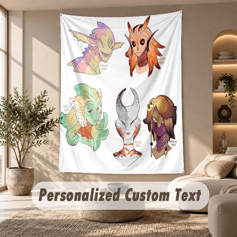 Wall Hanging Tapestry Art Cloth Bedroom Room Background DecorPredator