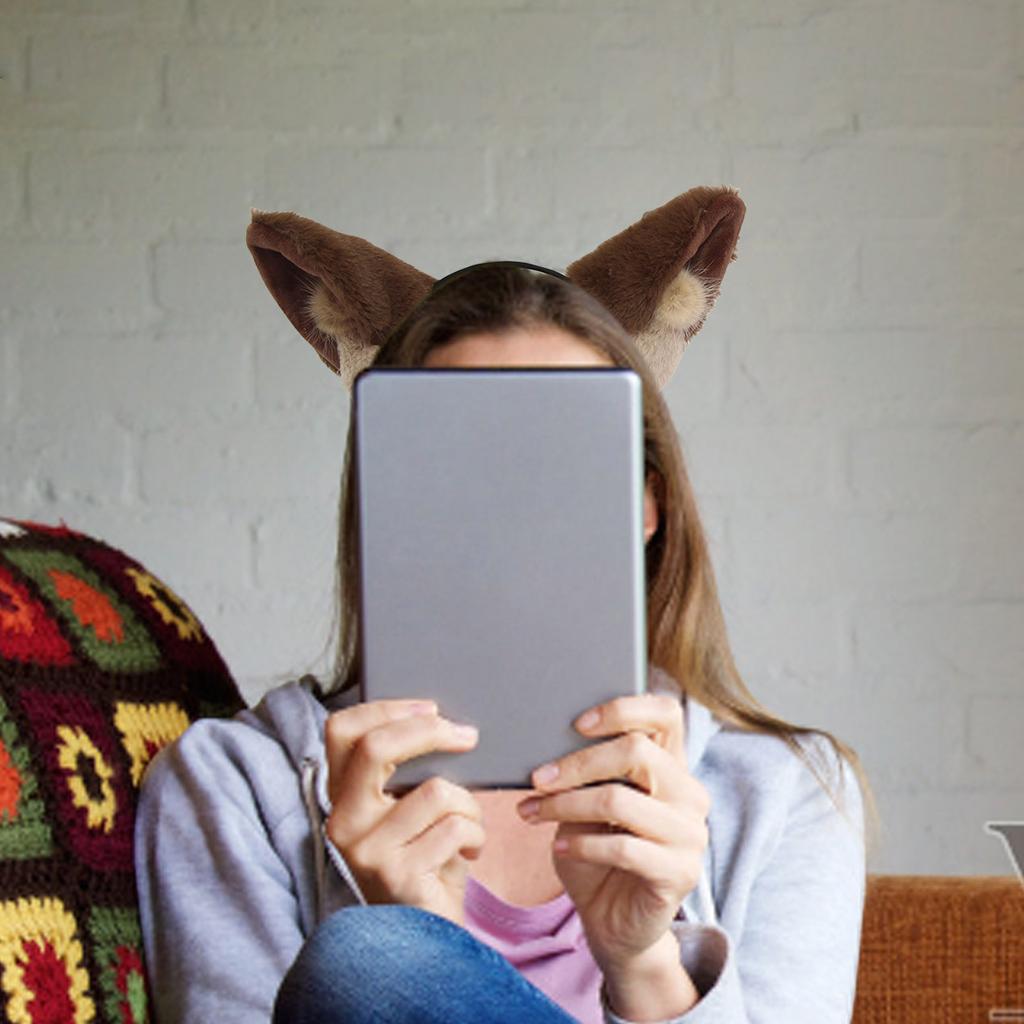 Puppy Ears Hairband Photo Props Furry Hair Hoop Headband Party Headpiece Fun Headbands for Music Festival