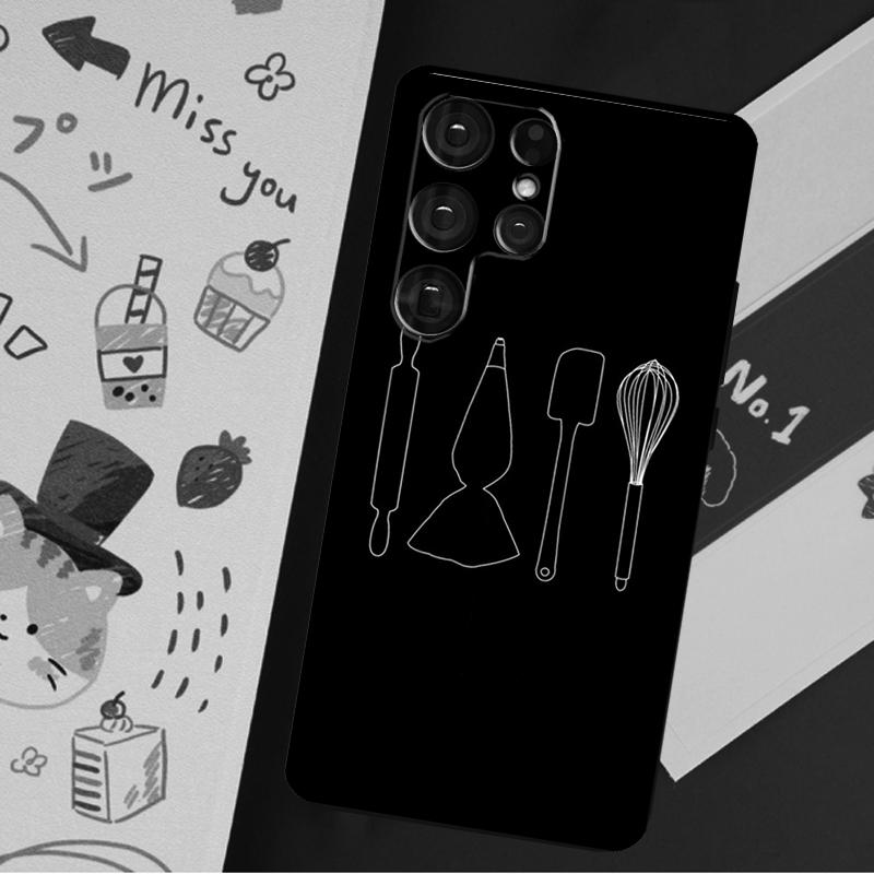 Baking Cook Chef Case For Samsung Galaxy S23 S22 Ultra S21 S20 FE S9 S10 S22 Plus Note 20 Note 10 Plus Cover