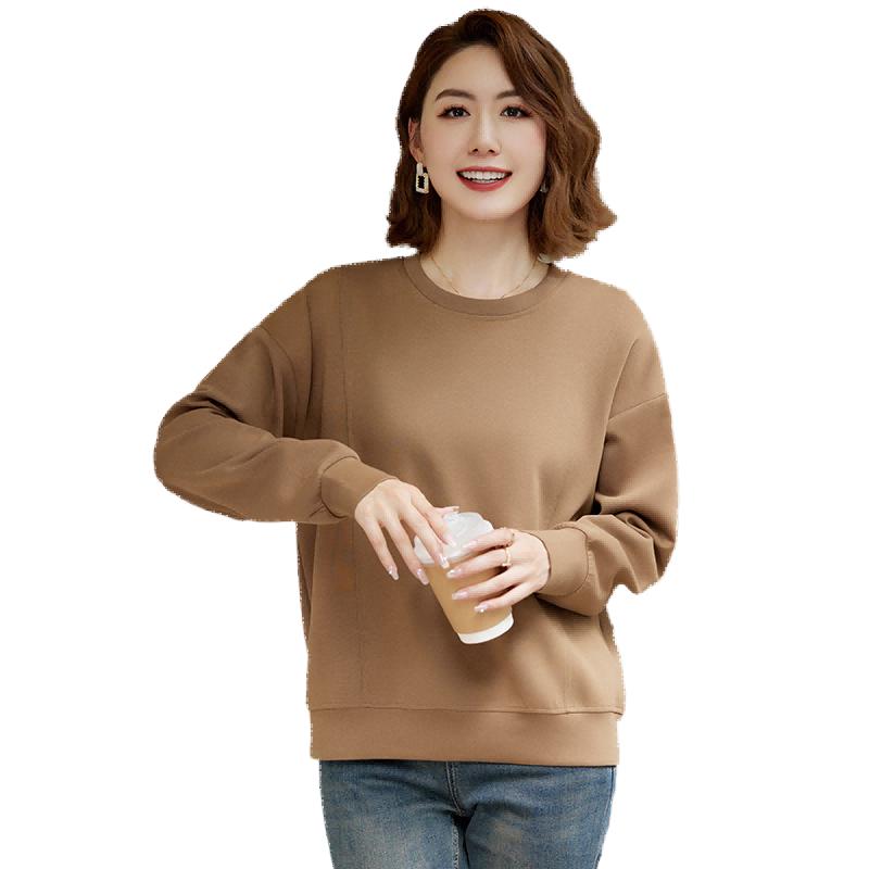 

YUZHAOLIN Women s Mid-Aged Casual Long-Sleeve Sweatshirt L