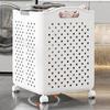 Multipurpose Portable Laundry Hamper with 4 Wheels Folding Clothes Storage Solution for Efficient Home Organization