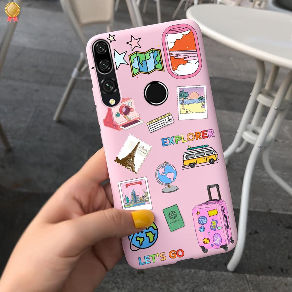 For Honor 9X Pro RU Case Cute Cartoon Cool Black Pink Silicone Back Cover For Huawei Honor9X Honor 9X Pro 9XPro 4G Phone Case