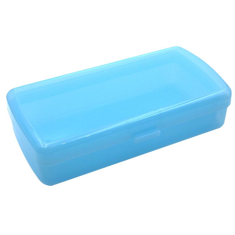 Nail Art Tool Sterilizing Tray Clear Dustproof Organizer Storage Case Disinfection Box For Manicure Tool Tweezers Salon синий