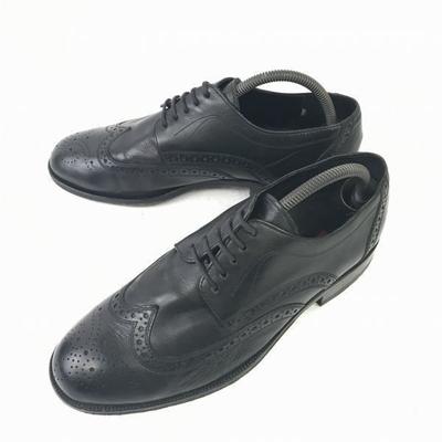 Lloyd Germany Heavy Leather Wingtip Dress Shoes Black 26.5(USED)