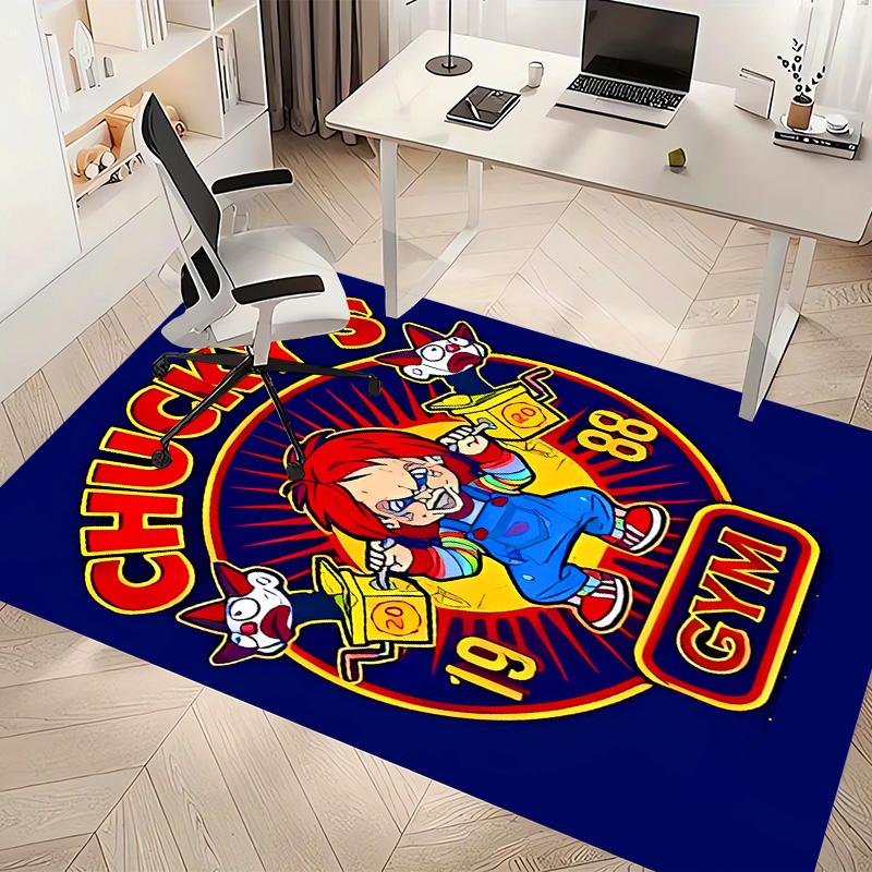 Chucky1 Printed Absorbent Washable Carpet, Non-Slip Bathroom Mats, Kitchen Rugs, Yoga Mat,Living Room Entrance, Camping Picnic Rugs