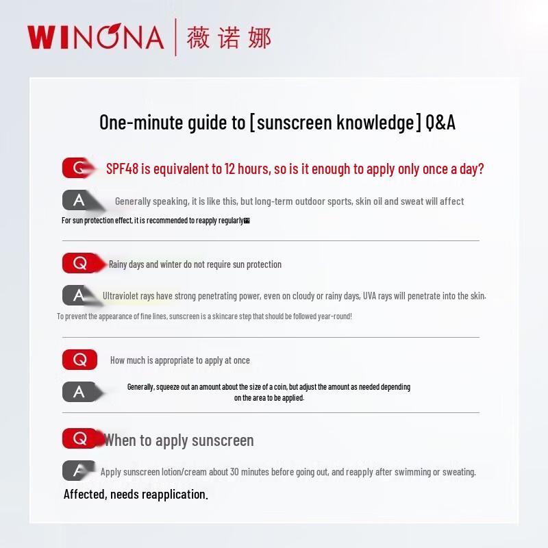 Winona Clear Sunscreen Lotion SPF48PA (2x15g)