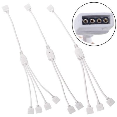 Adapter Female Connector 4 Pin Splitter Cable RGB Connector RGB Extension Cable 4Pin RGB Splitter