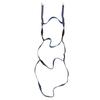 Marine Boat Rope Ladder Boarding Steps with Hooks Nylon Blue Portable Foldable for Yachts Kayaks Inflatable Boats 4 Step