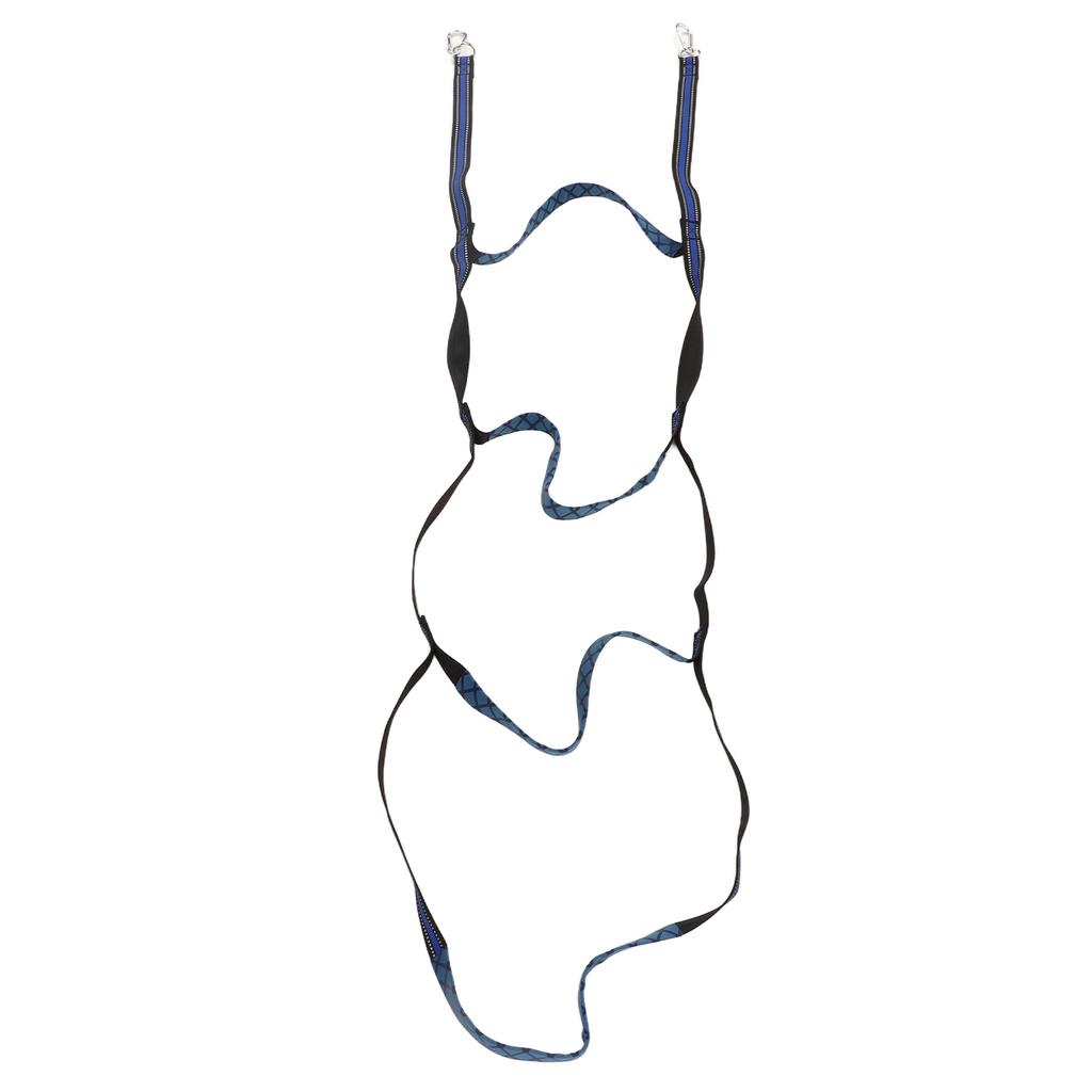 Marine Boat Rope Ladder Boarding Steps with Hooks Nylon Blue Portable Foldable for Yachts Kayaks Inflatable Boats 4 Step